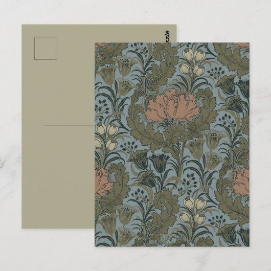 Antiek Flower Morris Garden Floral Wallpaper Briefkaart (Voorkant / Achterkant)