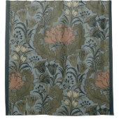 Antiek Flower Morris Garden Floral Wallpaper Douchegordijn (Voorkant)