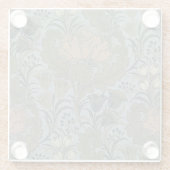 Antiek Flower Morris Garden Floral Wallpaper Glazen Onderzetter (Achterkant)