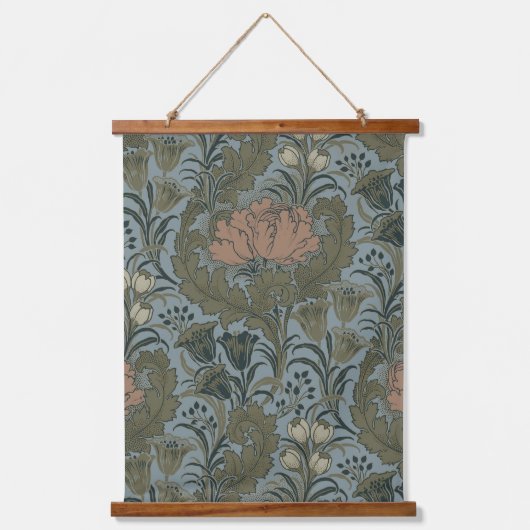 Antiek Flower Morris Garden Floral Wallpaper Hangend Wandkleed (Voorkant)