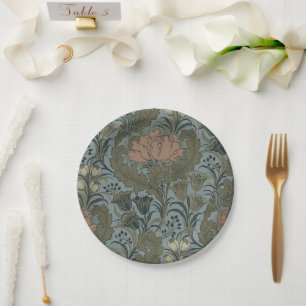 Antiek Flower Morris Garden Floral Wallpaper Papieren Bordje