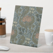 Antiek Flower Morris Garden Floral Wallpaper Reclamebord Met Voetstuk (Insitu)
