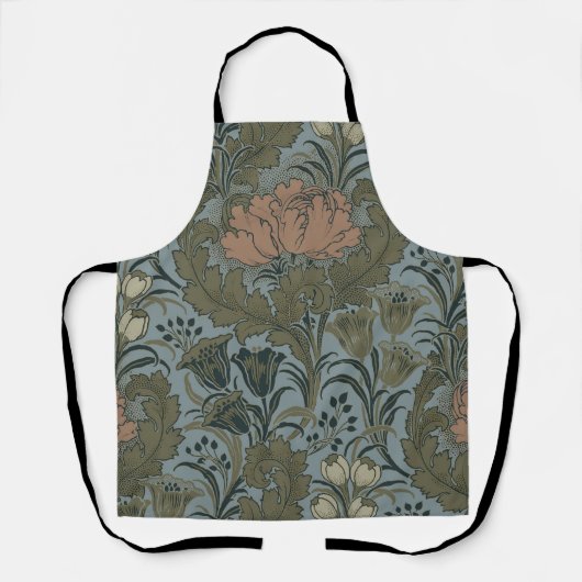 Antiek Flower Morris Garden Floral Wallpaper Schort (Voorkant)