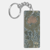 Antiek Flower Morris Garden Floral Wallpaper Sleutelhanger (Voorkant Links)