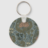 Antiek Flower Morris Garden Floral Wallpaper Sleutelhanger (Voorkant)