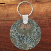 Antiek Flower Morris Garden Floral Wallpaper Sleutelhanger (Voorkant)