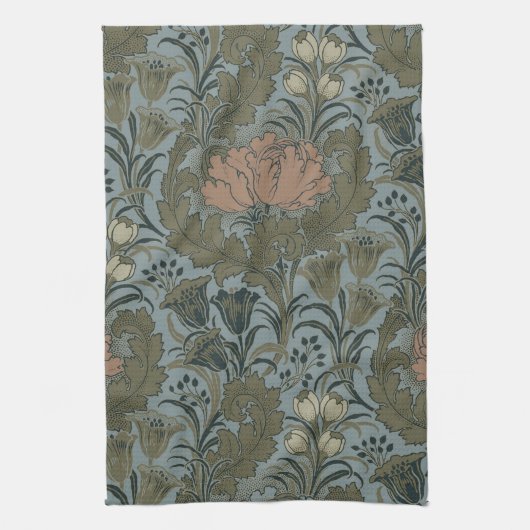 Antiek Flower Morris Garden Floral Wallpaper Theedoek (Verticaal)