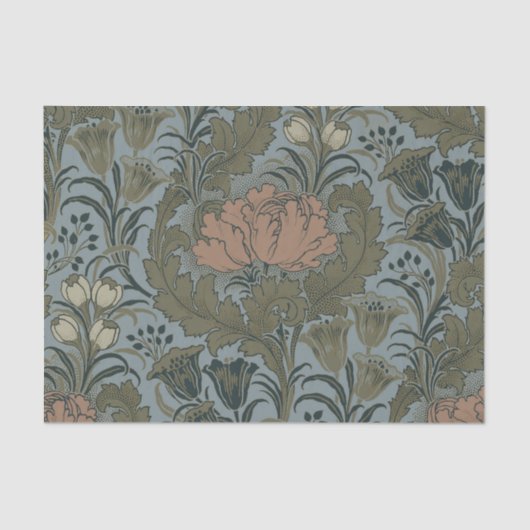 Antiek Flower Morris Garden Floral Wallpaper Tissuepapier (Voorkant)