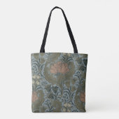 Antiek Flower Morris Garden Floral Wallpaper Tote Bag (Achterkant)