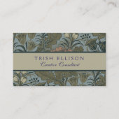 Antiek Flower Morris Garden Floral Wallpaper Visitekaartje (Voorkant)