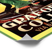 antiek fonografen uit 1920: Columbia Graphophone A Poster (Hoek)