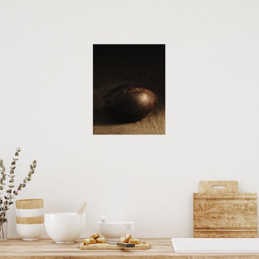 Antiek football poster (Keuken)