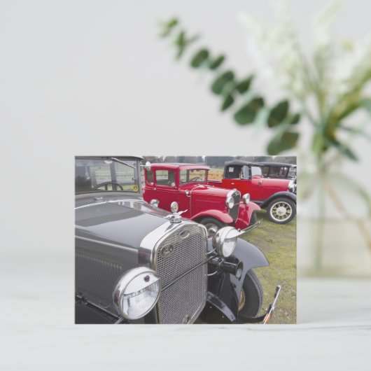 Antiek Ford-auto's Briefkaart (Staand voorkant)
