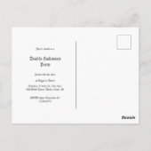 Antiek foto Aangepaste uitnodiging voor Halloween (Achterkant)