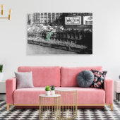 Antiek foto Chicago Car colorsplash boze auto Canvas Afdruk (Insitu (Woonkamer))