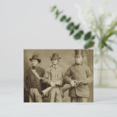 Antiek foto - De jachtpartij Briefkaart (Staand voorkant)
