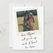 Antiek foto handgeschreven bruidsmeisje voorstel kaart (Voorkant)