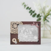 Antiek Foto Lijst Briefkaart (Staand voorkant)