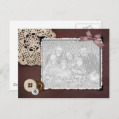 Antiek Foto Lijst Briefkaart (Voorkant / Achterkant)