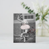  Antiek Foto Man in Tutu Bike Risk Taker Briefkaart (Staand voorkant)