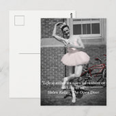  Antiek Foto Man in Tutu Bike Risk Taker Briefkaart (Voorkant / Achterkant)