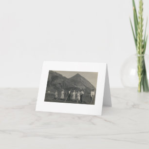 Antiek foto Noorse boeren Nota Kaart