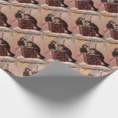 Antiek foto van Kerstmis of buik, Jongen Chimney S Cadeaupapier (Hoek)