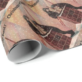 Antiek foto van Kerstmis of buik, Jongen Chimney S Cadeaupapier (Rol Hoek)