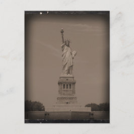 Antiek foto van Vrijheidsbeeld Briefkaart