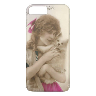 Antiek foto Victoriaans vrouw en hond Case-Mate iPhone Case