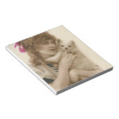 Antiek foto Victoriaans vrouw en hond Notitieblok (Schuin)