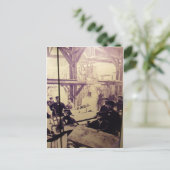 Antiek fotobeeld van de Liberty Factory Briefkaart (Staand voorkant)