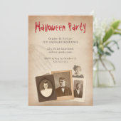 Antiek foto's  Halloween Skeleton Hand Kaart (Staand voorkant)