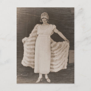 Antiek foto's Portretten van vulpannen Briefkaart