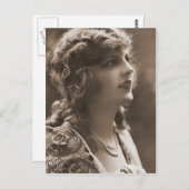 Antiek foto's Portretten van vulpannen Briefkaart (Voorkant / Achterkant)