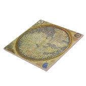 Antiek Fra Mauro Map Asia Europe Tegeltje (Zijkant)