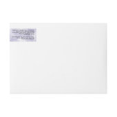 Antiek frame paarse perkament Cosmetica pot label (Voorkant)