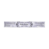 Antiek frame paarse perkament Cosmetica pot label (Individueel)