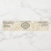 Antiek frame Tan Perkament Cosmetica Pot Label Waterfles Etiket (Enkel label)