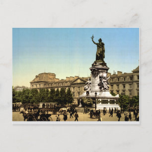 Antiek Frankrijk c1900, Place de la République Par Briefkaart