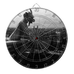Antiek Frankrijk Parijs Notre Dame Kathedraal duiv Dartbord