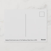 Antiek Frankrijk straatbeeld c1900, Pantheon, Pari Briefkaart (Achterkant)