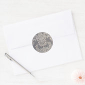Antiek Frans Alencon Lace Ronde Sticker (Envelop)