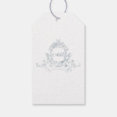 Antiek Frans Blauw Lijst Bruids Schoeisel Cadeaulabel (Achterkant)