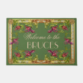  Antiek Frans Bloemen Lijst gepersonaliseerd Deurmat (Voorkant)