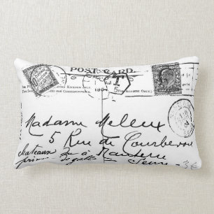 Antiek Frans Briefkaart Stamps Paris Pillow Kussen
