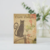 Antiek Frans Kat Briefkaart (Staand voorkant)