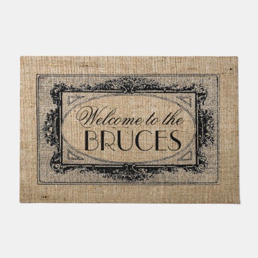  Antiek Frans Lijst gepersonaliseerd Deurmat (Voorkant)