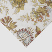 Antiek Frans mode bloemendecoupe tissuepapier (Detail)
