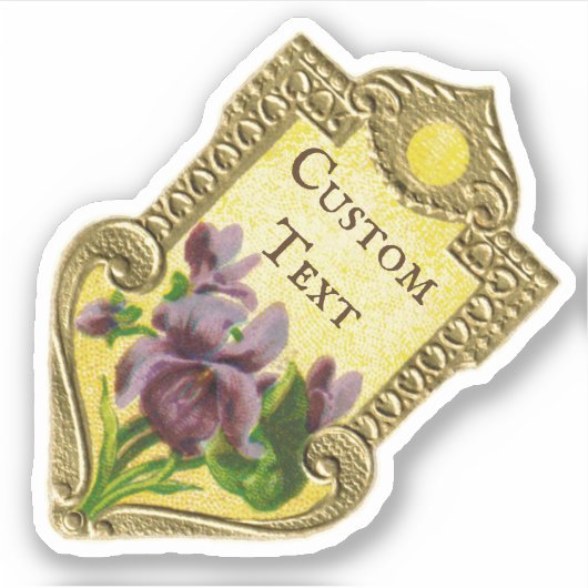 Antiek Frans parfum Violet Sticker (Voorkant)